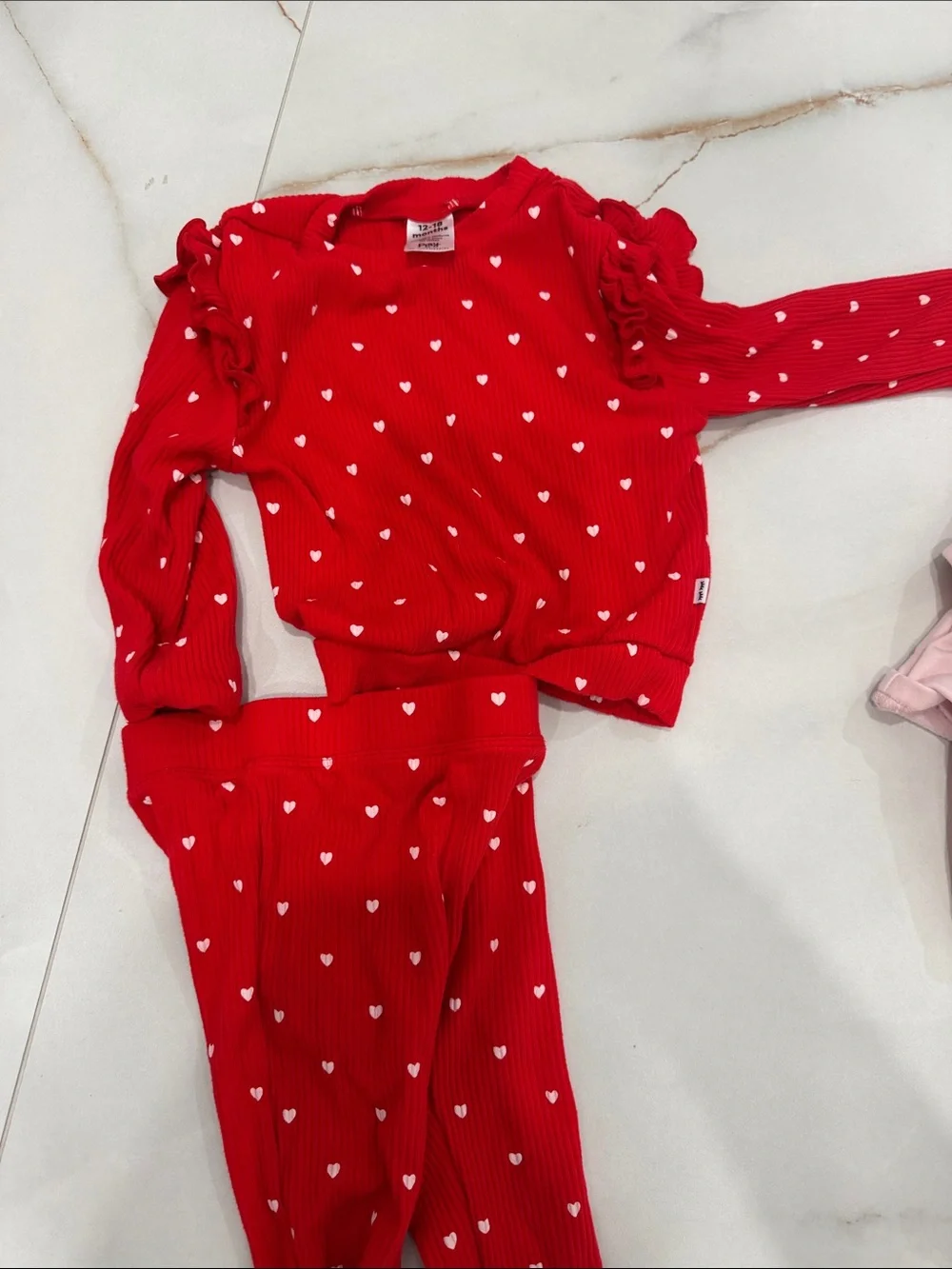 Little Sleepies Bamboo Play Heart Sets Bundle of 2 outfits 12-18 m